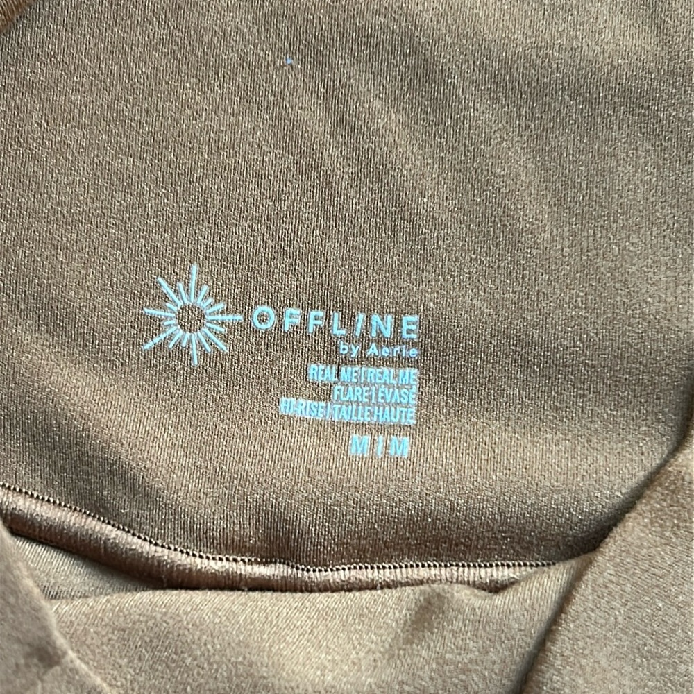 Aerie Brown Flared Leggings Medium